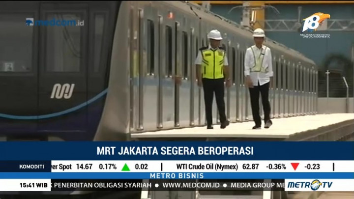 Jokowi Jajal MRT Jakarta