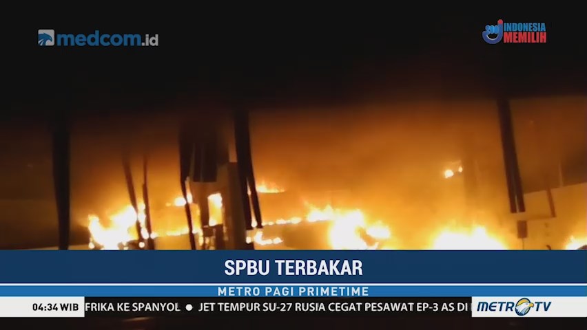 Sebuah SPBU di Jember Ludes Terbakar