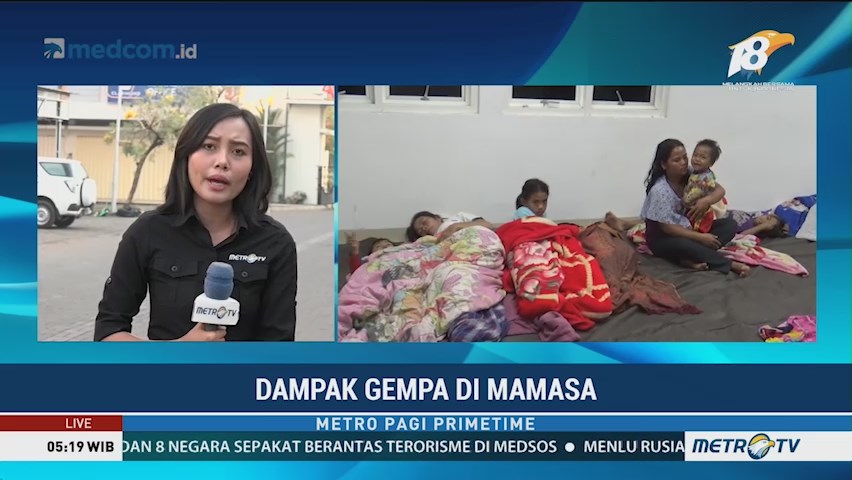 Lima Ribu Warga Mamasa Mengungsi Pascagempa