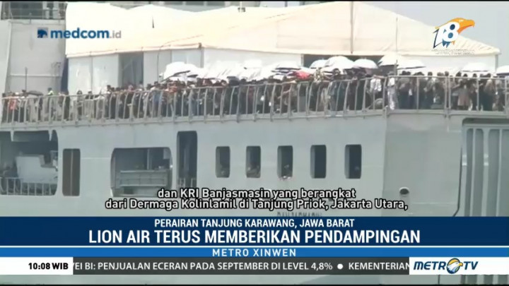 Tabur Bunga Keluarga Korban Lion Air PK-LQP