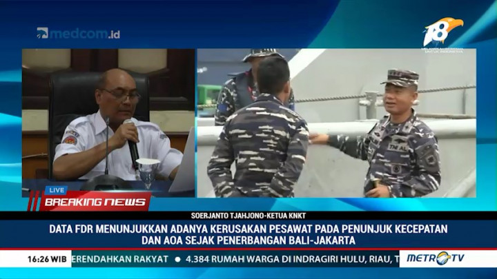 KNKT: Terdapat Kerusakan pada Indikator <i>Airspeed</i> Lion Air JT610