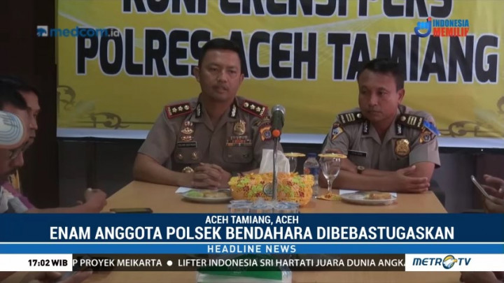 Polisi Tetapkan Sembilan Tersangka Kasus Pembakaran Mapolsek Bendahara