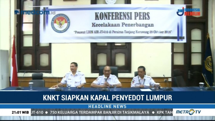 KNKT Siapkan Kapal Penyedot Lumpur untuk Temukan CVR Lion Air