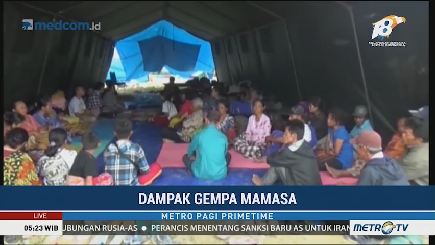 Ribuan Warga Mamasa Masih Bertahan di Pengungsian