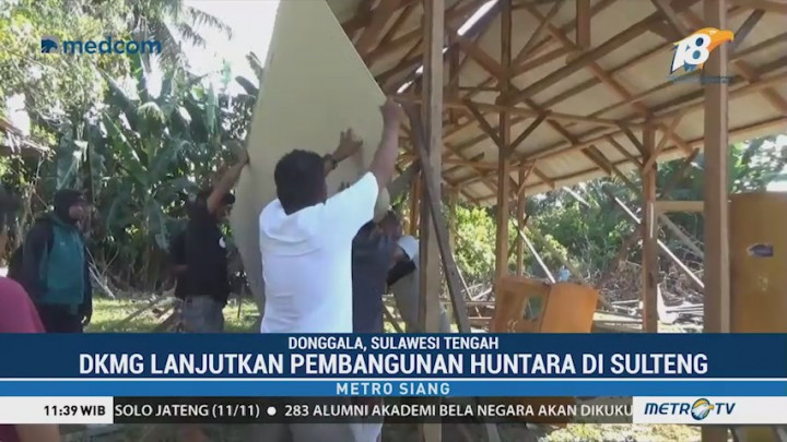 Dompet Kemanusiaan Media Group Lanjutkan Pembangunan Huntara di Donggala