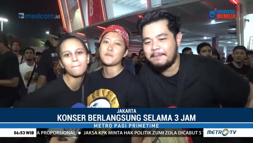 Penonton Puas Nonton Konser Guns N' Roses