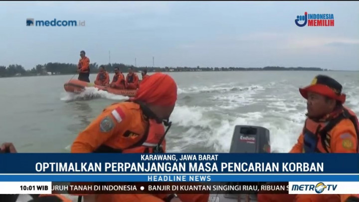 Petugas Terus Berupaya Cari Korban Pesawat Lion Air di Pantai Tanjung Pakis