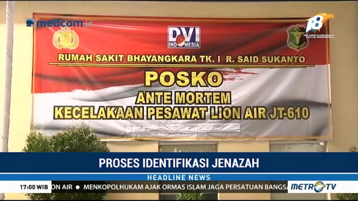 RS Polri akan Terus Identifikasi Jenazah Korban Lion Air PK-LQP
