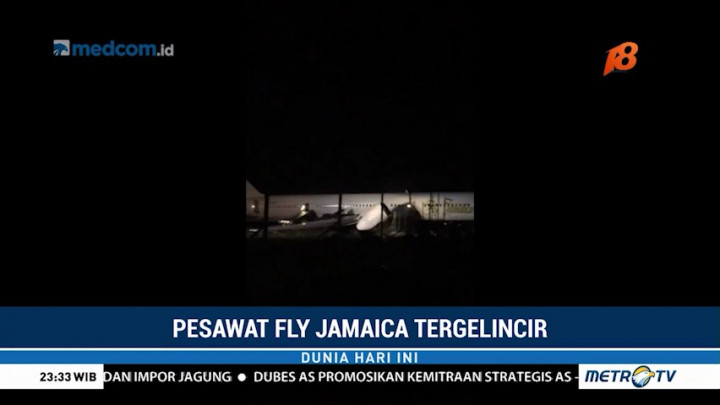 Pesawat Fly Jamaica Mendarat Darurat di Guyana, Penumpang Terluka