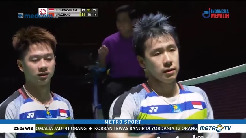 Kevin/Markus Tembus Final Tiongkok Terbuka