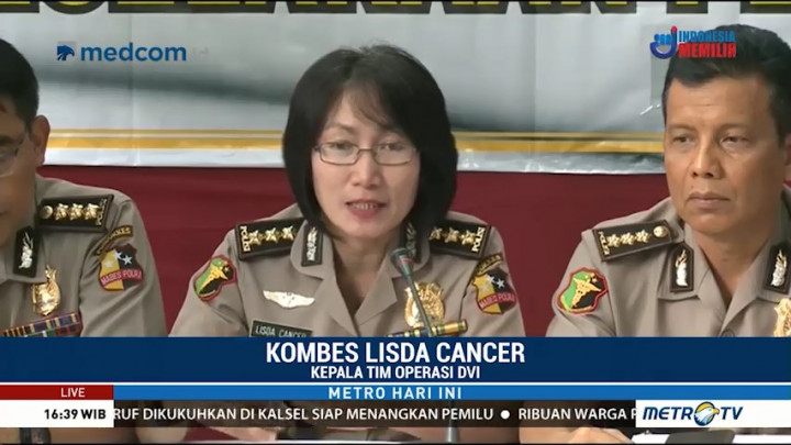 Polri Terima 666 Bagian Tubuh Korban Lion Air