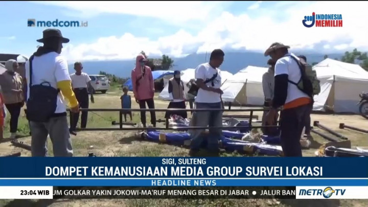 Dompet Kemanusiaan Media Group Dirikan Sekolah Darurat di Sulteng