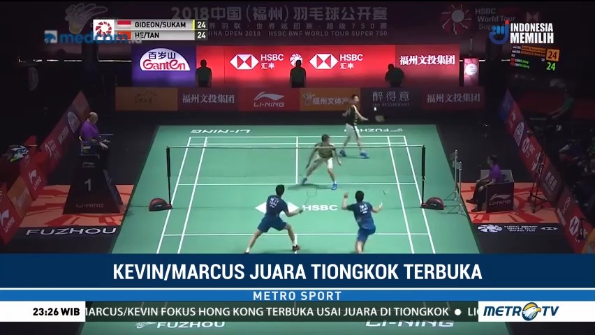Marcus/Kevin Juara Fuzhou China Open 2018