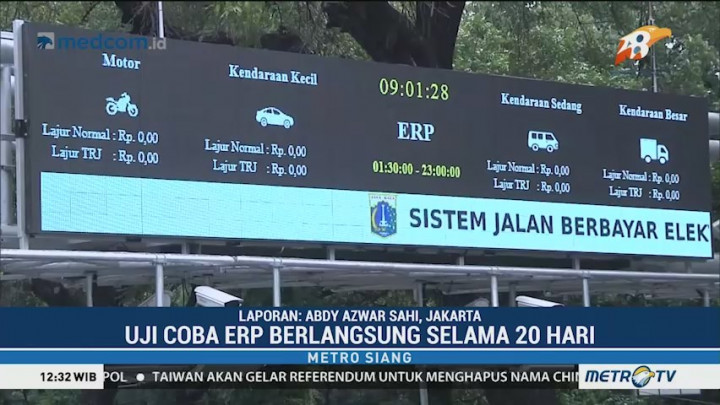 Jelang Uji Coba Terbatas ERP Jakarta