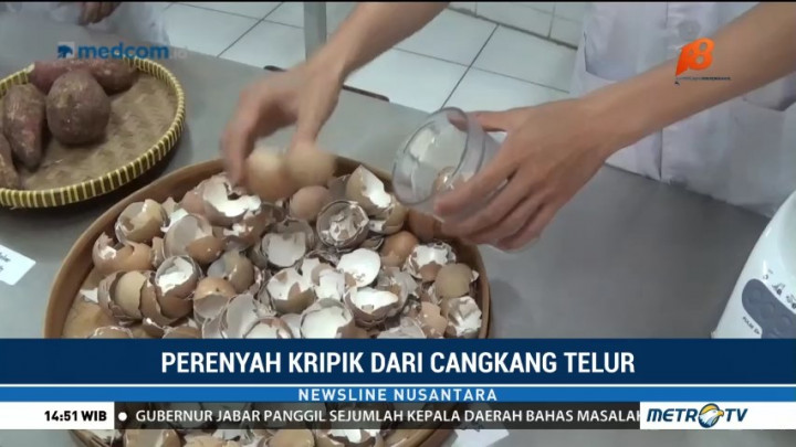 Mahasiswa di Surabaya Buat Perenyah Keripik dari Cangkang Telur