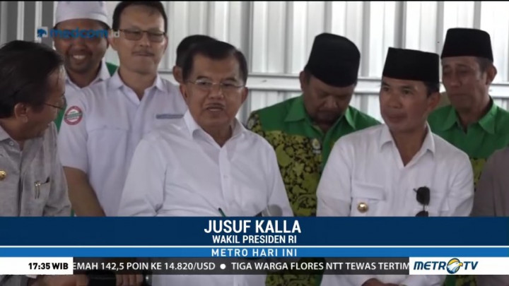 JK Beri Semangat Pengungsi di Palu