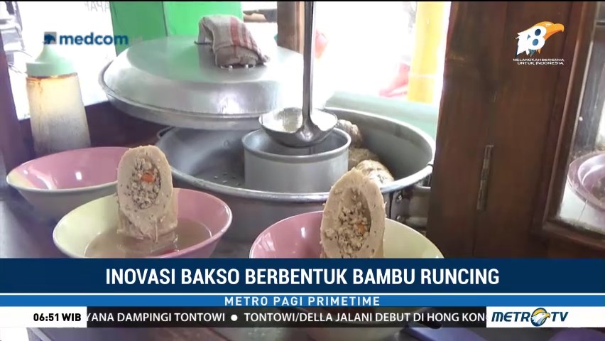 Inovasi Bakso Berbentuk Bambu Runcing