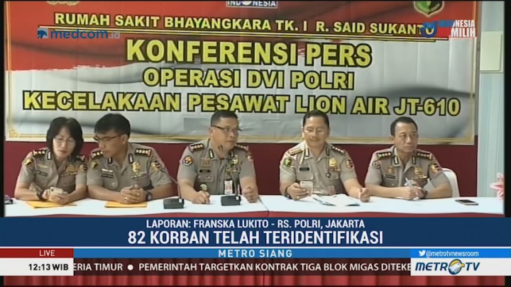 Total 82 Korban Lion Air Telah Teridentifikasi