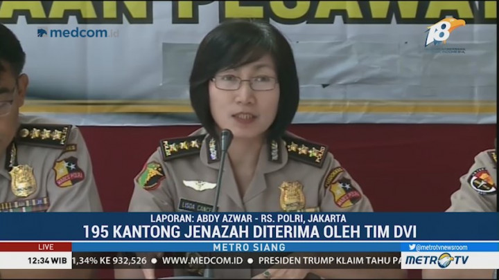 Sudah 195 Kantong Jenazah Korban Lion Air Tiba di RS Polri