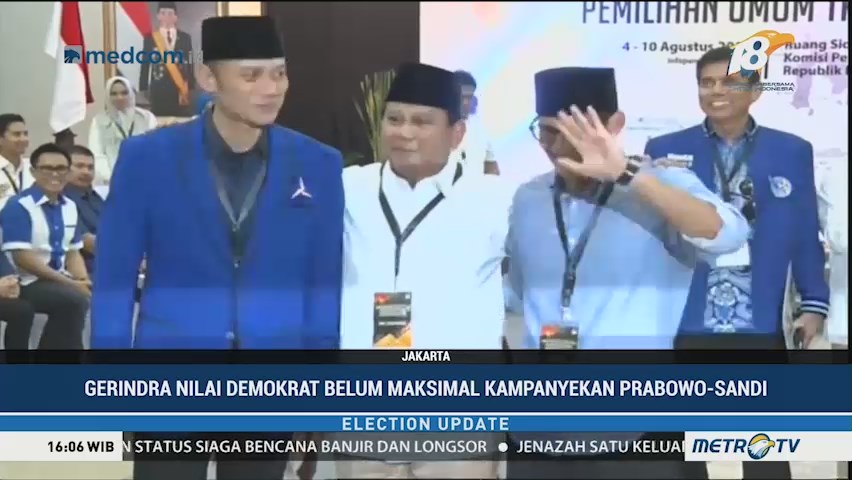 Gerindra Tagih Janji Demokrat Kampanyekan Prabowo-Sandi