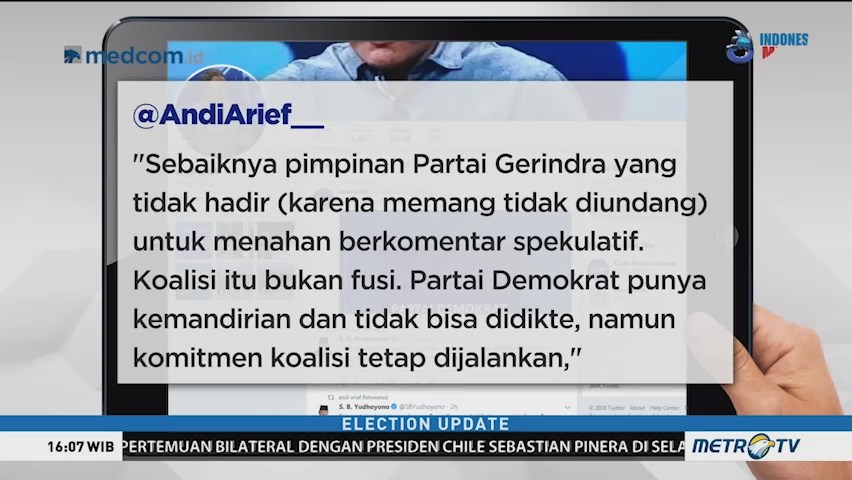 Ditagih Janji oleh Gerindra, Ini Jawaban Demokrat