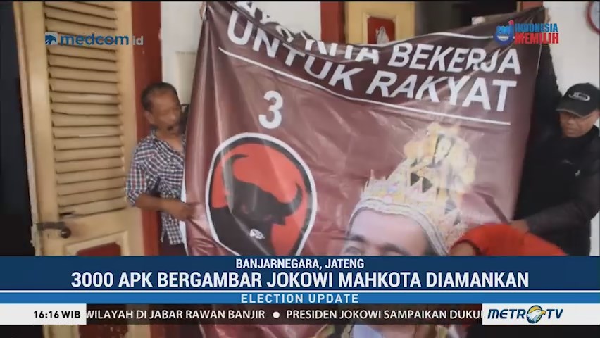 PDIP Tertibkan Poster 'Raja Jokowi'