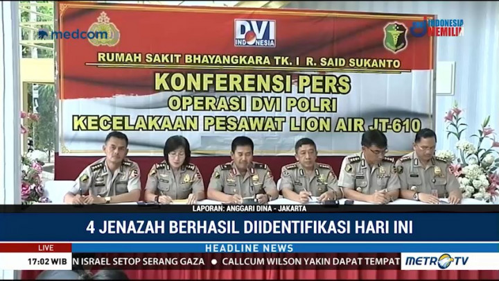 Total 89 Korban Lion Air Telah Teridentifikasi