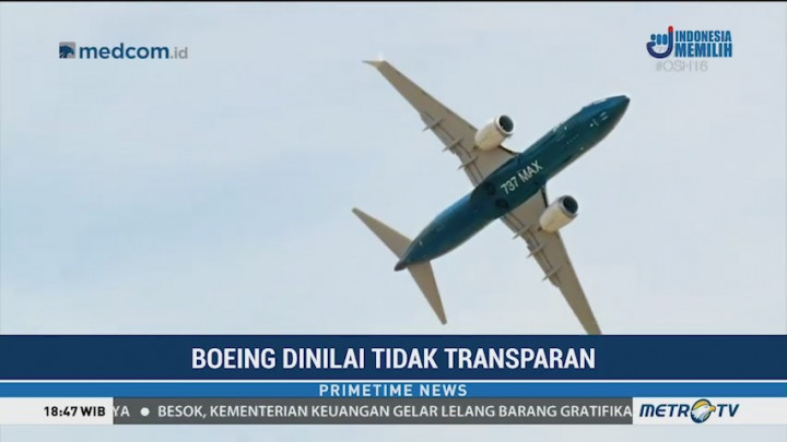 Boeing Dituding Tak Transparan Soal Potensi Bahaya Fitur Baru Pesawat 737 Max 8