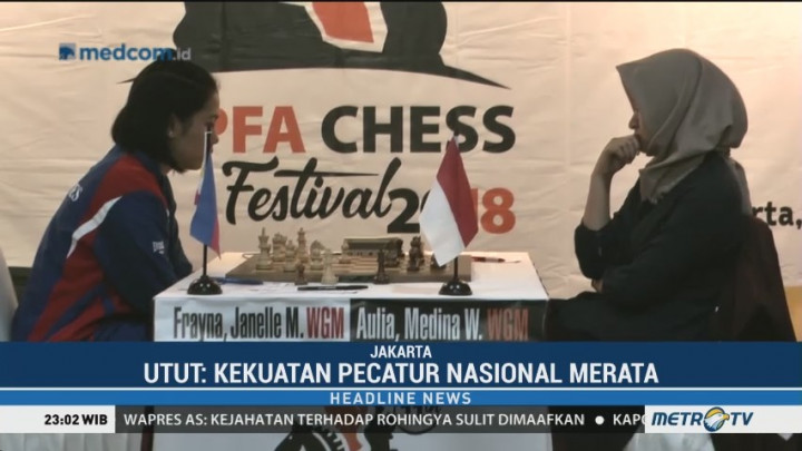 Medina Warda Unggul Atas Filipina di JAPFA Chess Festival 2018