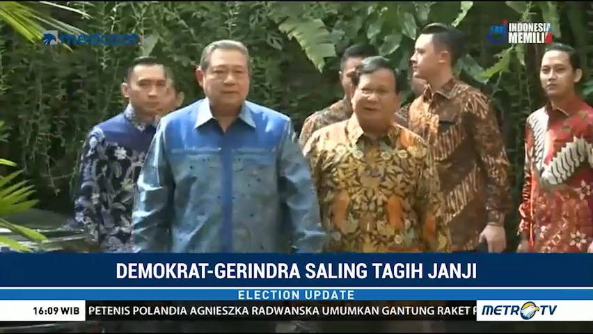 Demokrat-Gerindra Saling Tagih Janji