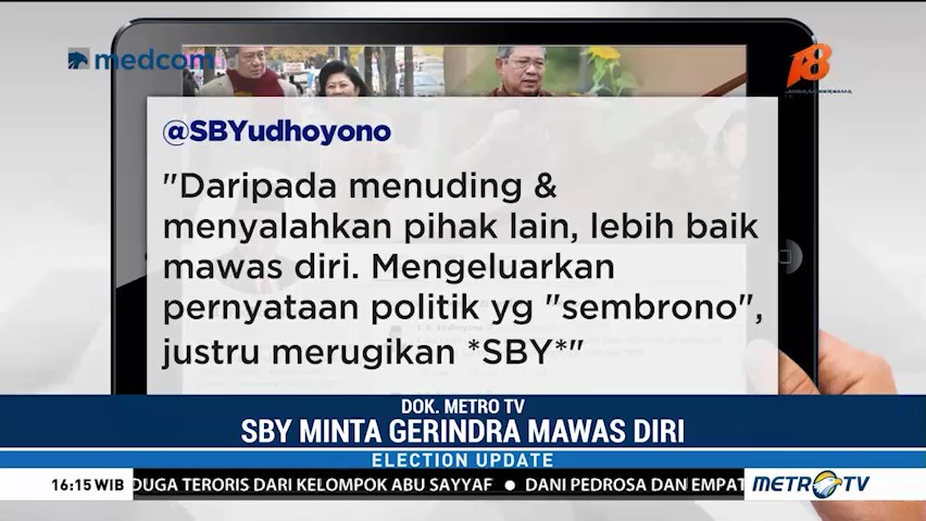 SBY Terusik Ocehan Sekjen Gerindra