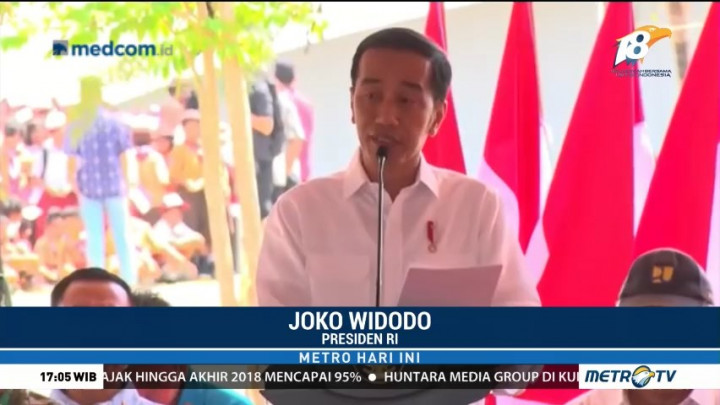 Presiden Jokowi Resmikan Monumen Kapsul Waktu di Merauke