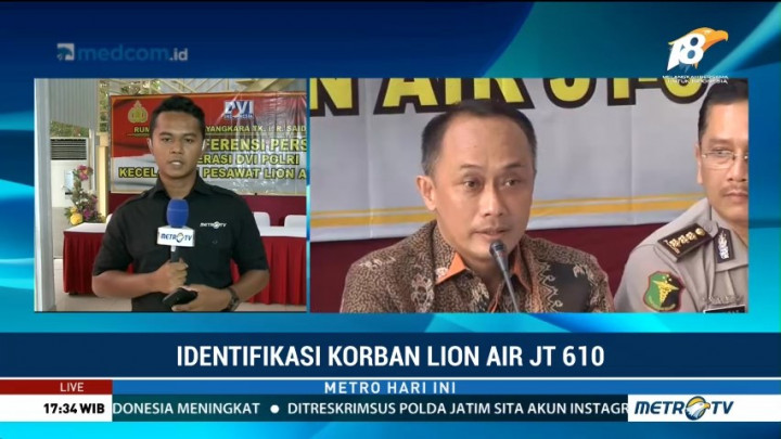 Total 95 Korban Lion Air Telah Teridentifikasi