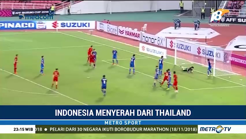 Timnas Indonesia Takluk 2-4 dari Thailand