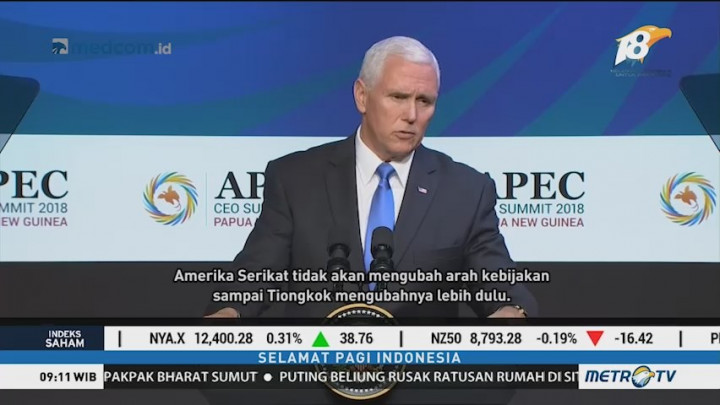 KTT APEC Gagal Damaikan AS-Tiongkok