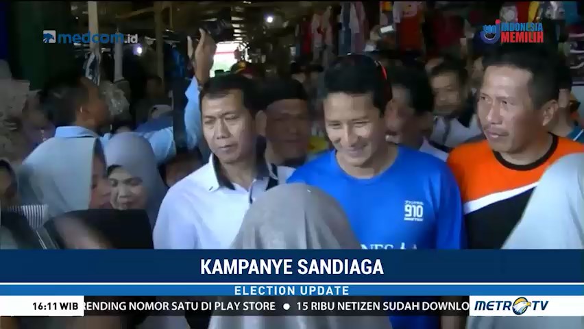 Sandiaga Berdialog dengan Pedagang di Wonosobo
