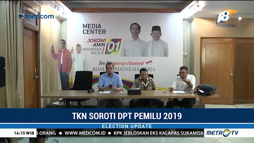 TKN Jokowi-Ma'ruf Soroti DPT Hasil Perbaikan Tahap II