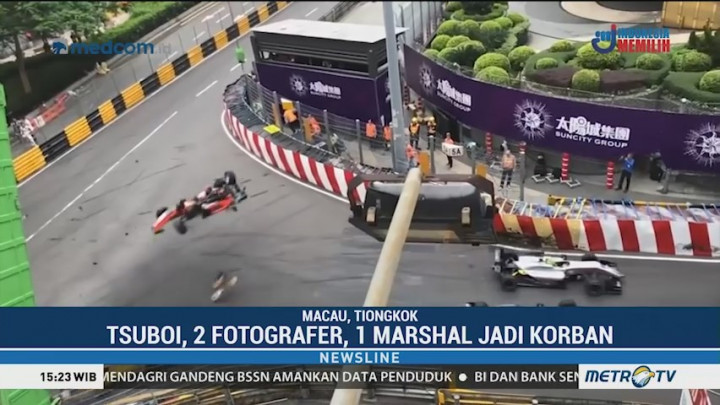 Rekaman Kecelakaan GP Macau Formula 3
