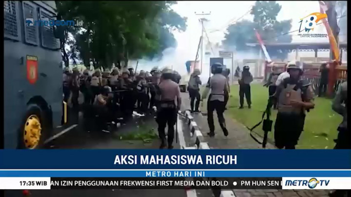 Demo Mahasiswa di Ternate Berakhir Ricuh