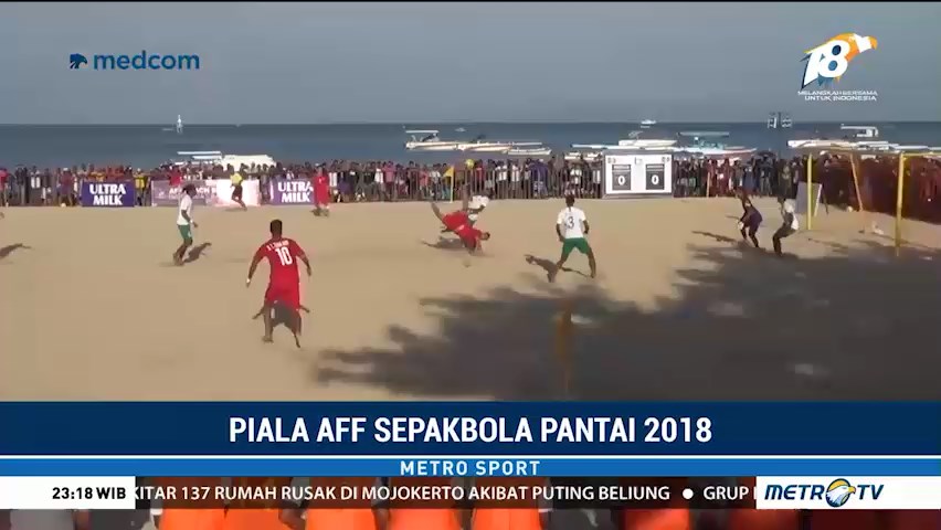 Sepak Bola Pantai, Indonesia Kalah atas Vietnam
