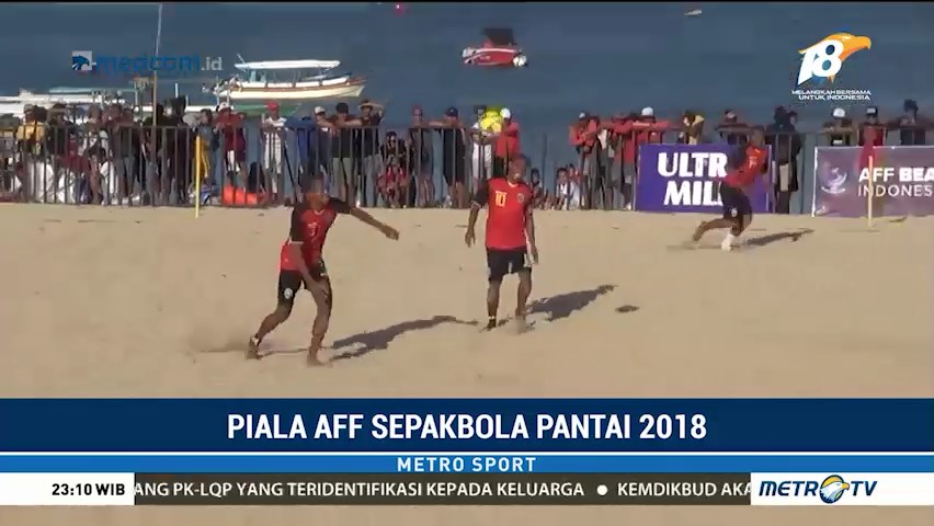 Sepak Bola Pantai, Indonesia Bekuk Timor Leste 5-2