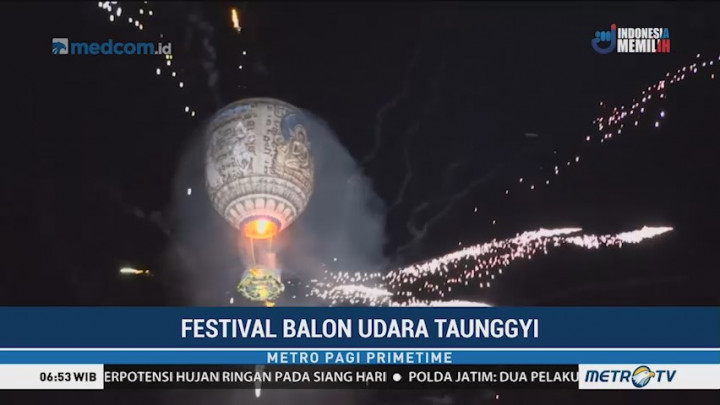 Festival Balon Udara Hiasi Langit Myanmar