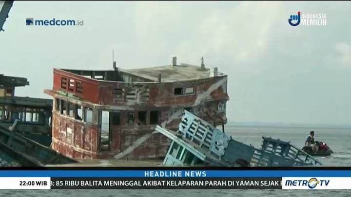 Lima Kapal Asing Asal Vietnam Ditenggelamkan