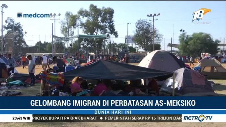 Cari Suaka, Ribuan Imigran Amerika Tengah Padati Perbatasan Meksiko