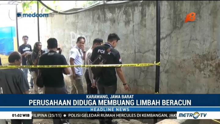 Diduga Buang Limbah Sembarangan, Polisi Segel Pabrik Sabun di Karawang