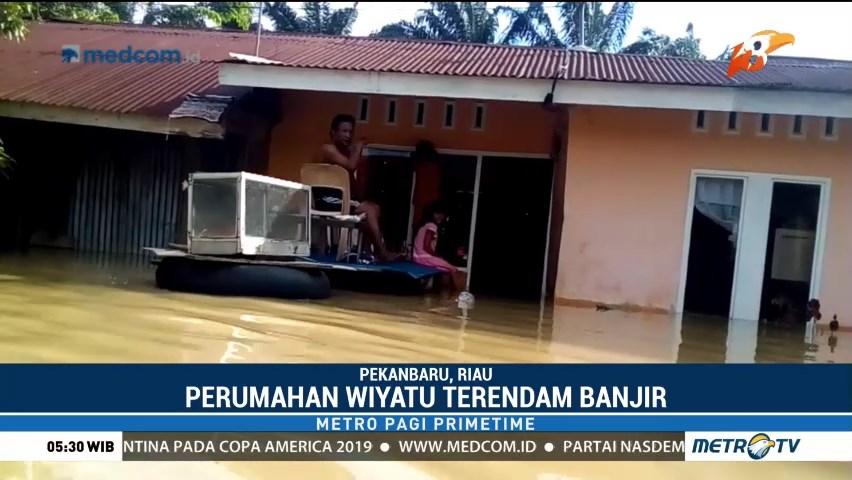 Ratusan Rumah di Pekanbaru Terendam Banjir