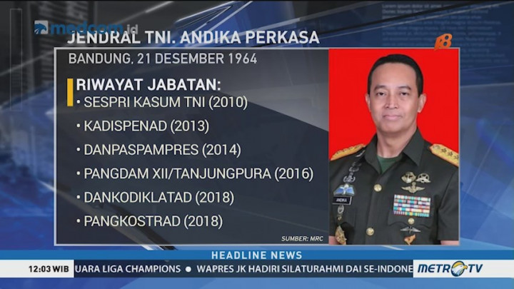 Jabat KSAD, Ini Rekam Jejak Andika Perkasa