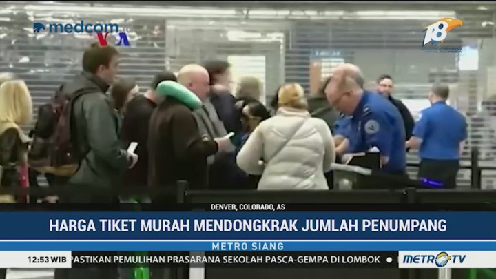 Jumlah Penumpang Pesawat Melonjak untuk Mudik Thanksgiving