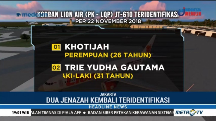 Dua Jenazah Korban Lion Air Kembali Teridentifikasi