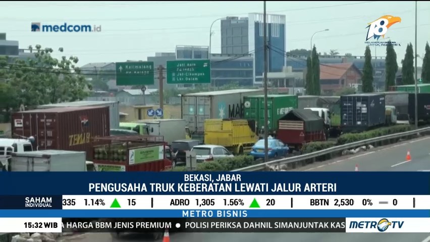 Pengusaha Truk Keberatan Lewati Jalur Arteri Kalimalang